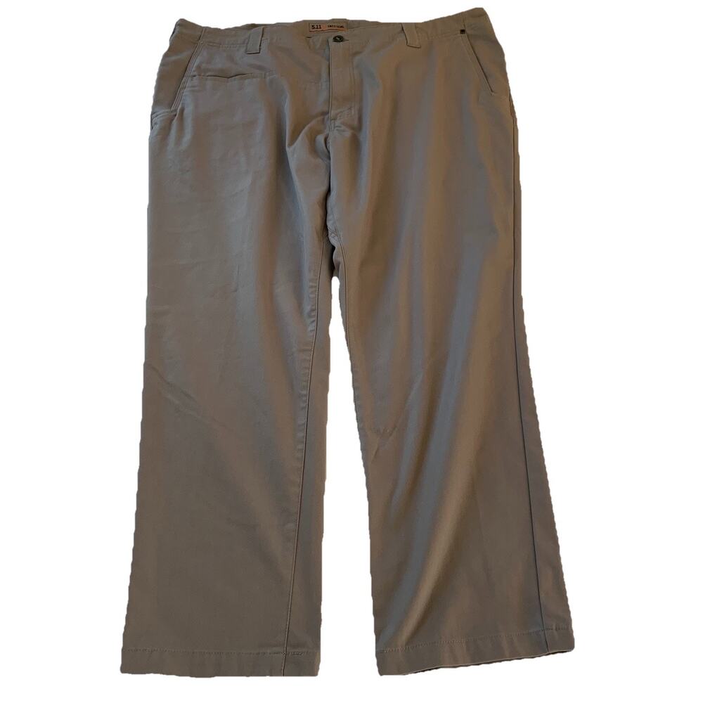 5.11 Tactical Men's Edge Chino Pants 7 Pockets Phone Storage 74481, Gray 42x30